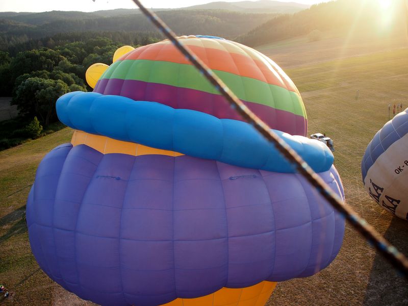 Horkovzdušný balón ve stylu klauna