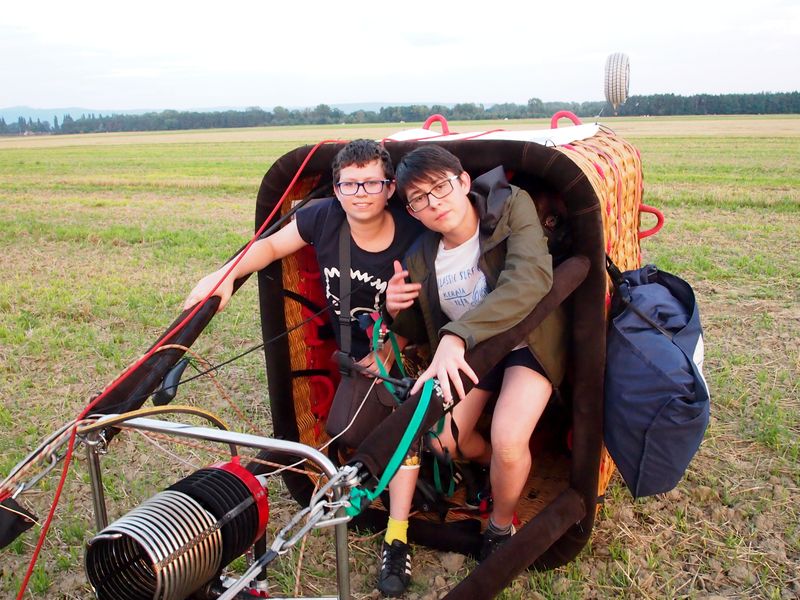 Posádka letu balonem nad Olomoucí